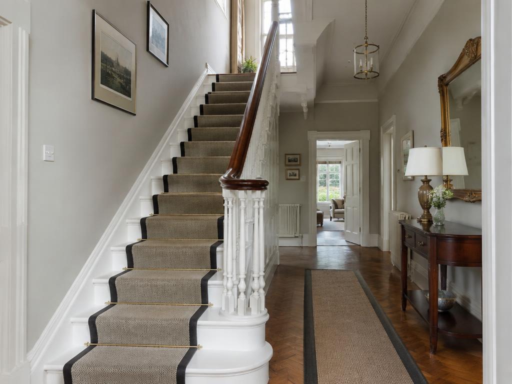 Restored period staircase and hallway